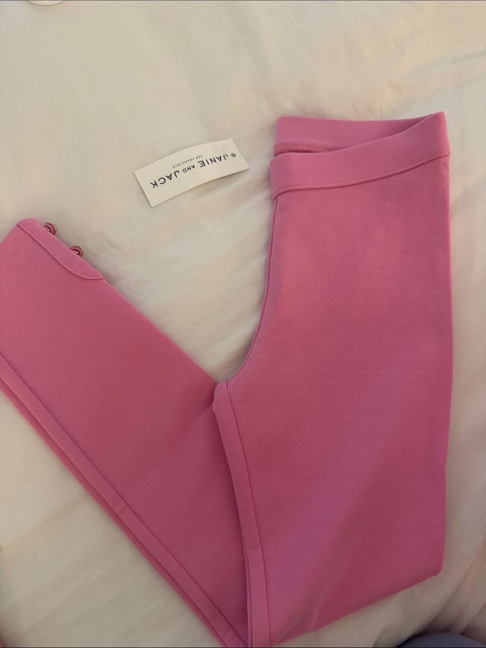 Janie and Jack Pink Knit Leggings